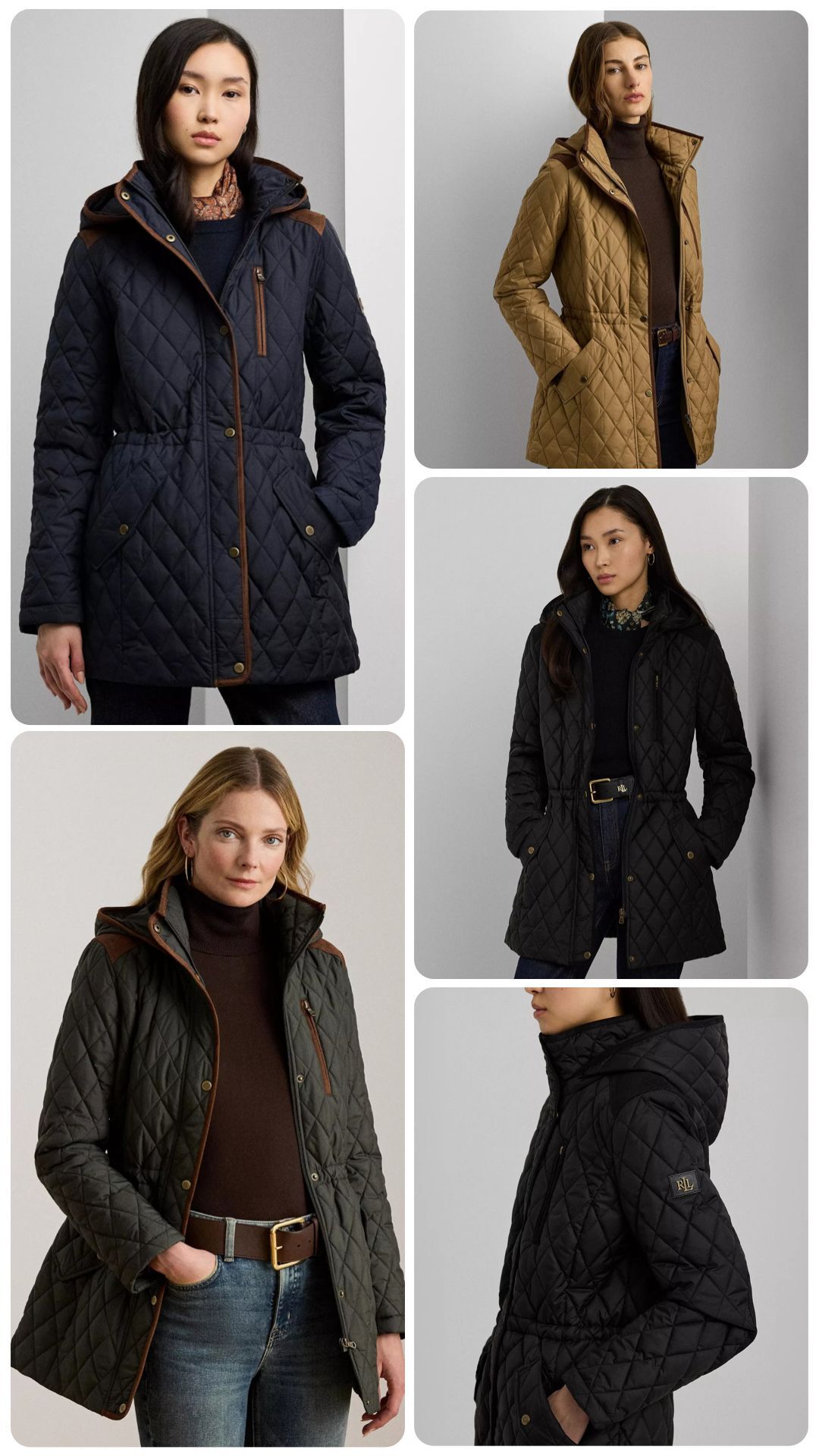 【預購】Q120210 Lauren Ralph Lauren 女士連帽絎縫防風外套