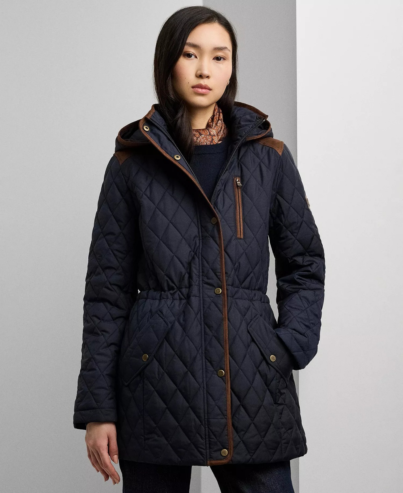 【預購】Q120210 Lauren Ralph Lauren 女士連帽絎縫防風外套