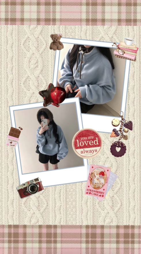 秋冬預訂｜寬鬆高領半扣抓絨上衣