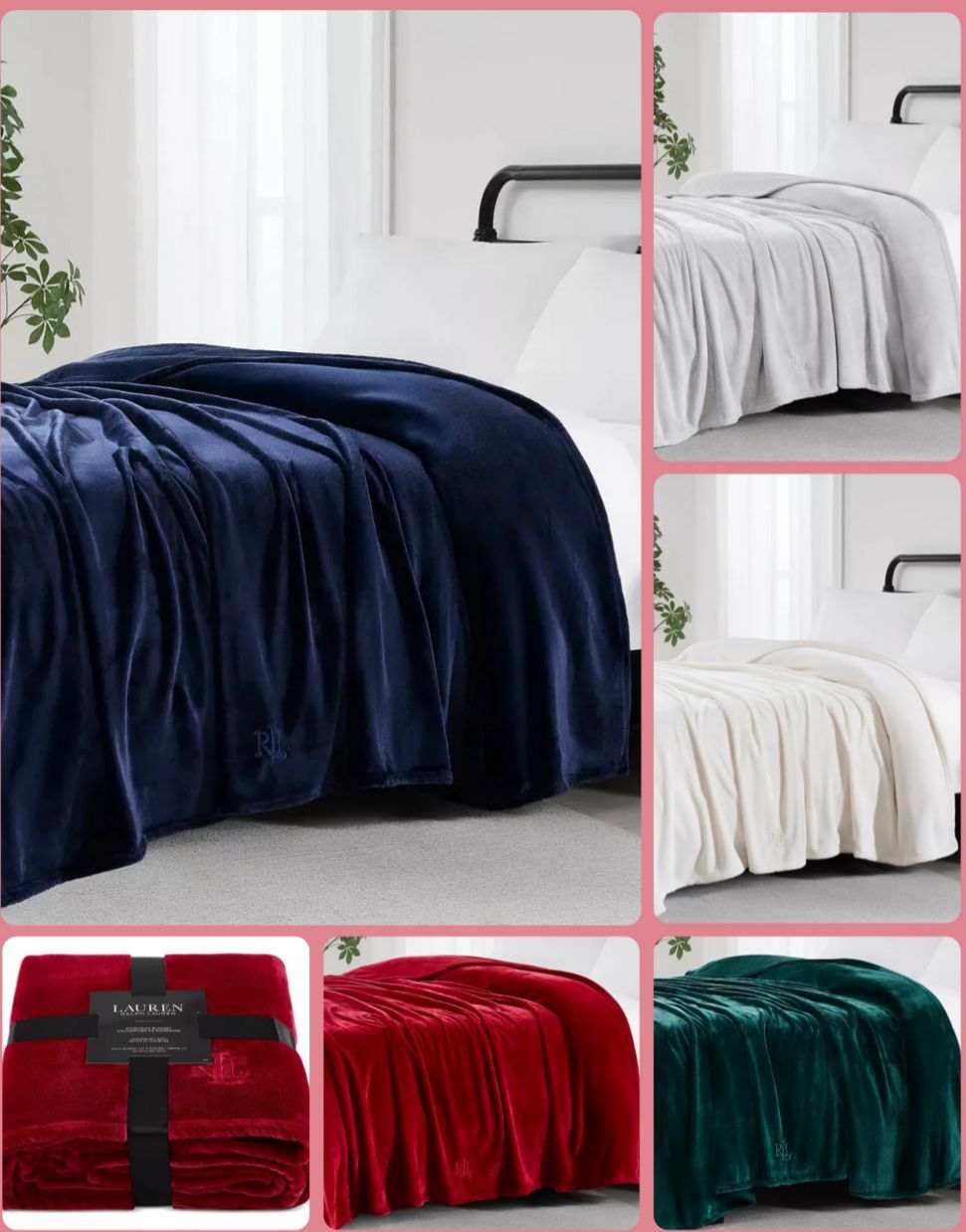 【預購】Q120203 Lauren Ralph Lauren 超細纖維絨毯