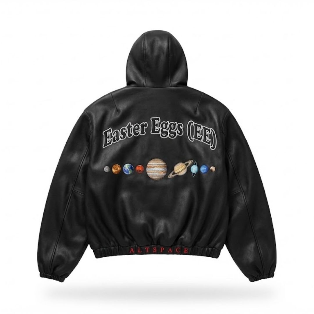 EE／星際太陽系連帽皮衣