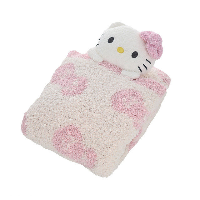日本MARUSHIN Hello Kitty 70×100cm (探頭款) 毛毯 -930627
