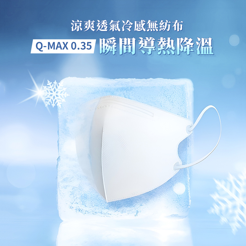 JIUJIU親親 醫用3D立體口罩 凉感系列 10入 台灣製【AZ114】