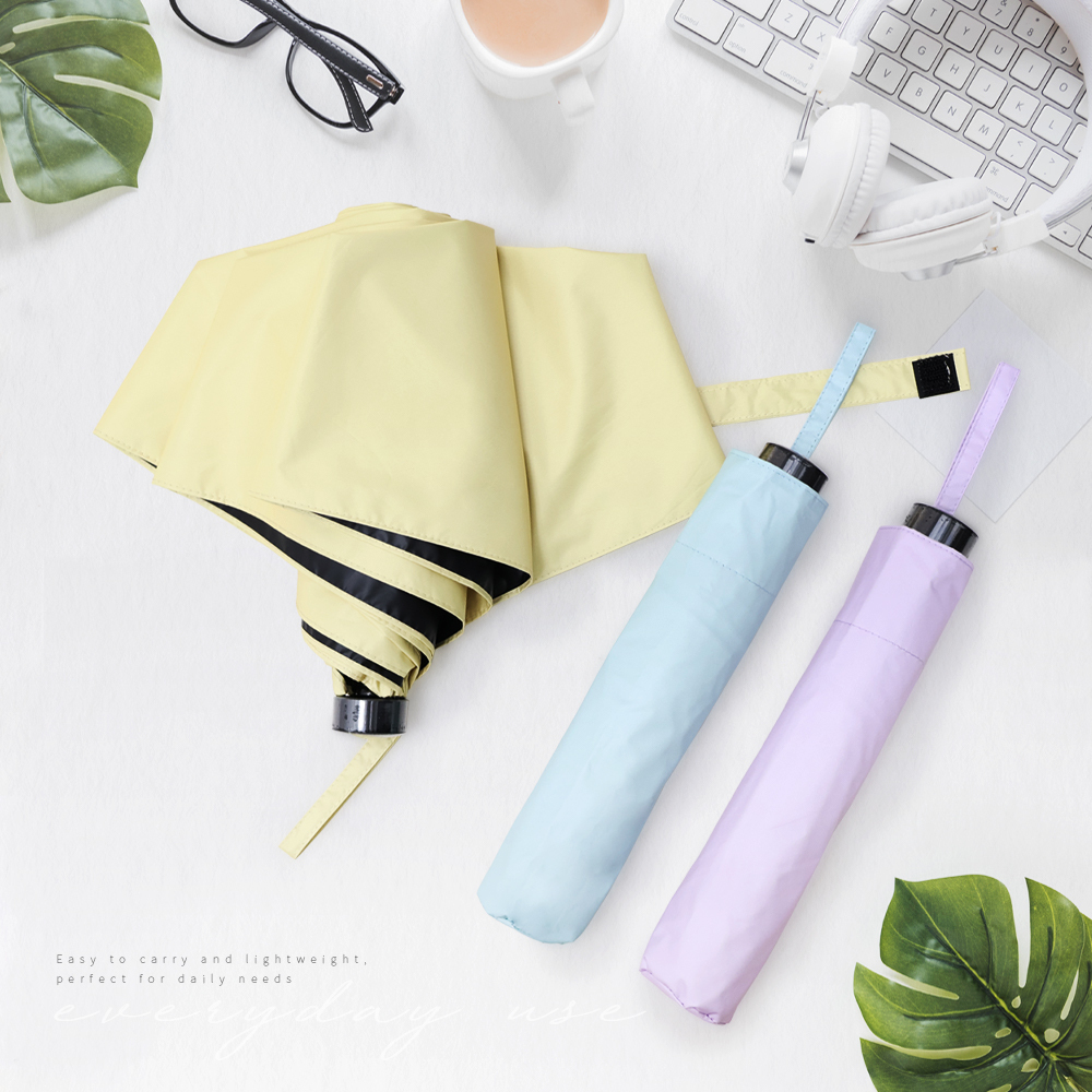 極致潑水三折碳纖素色傘,採用碳纖維傘骨,僅195g大傘面 又愛輕量好攜帶