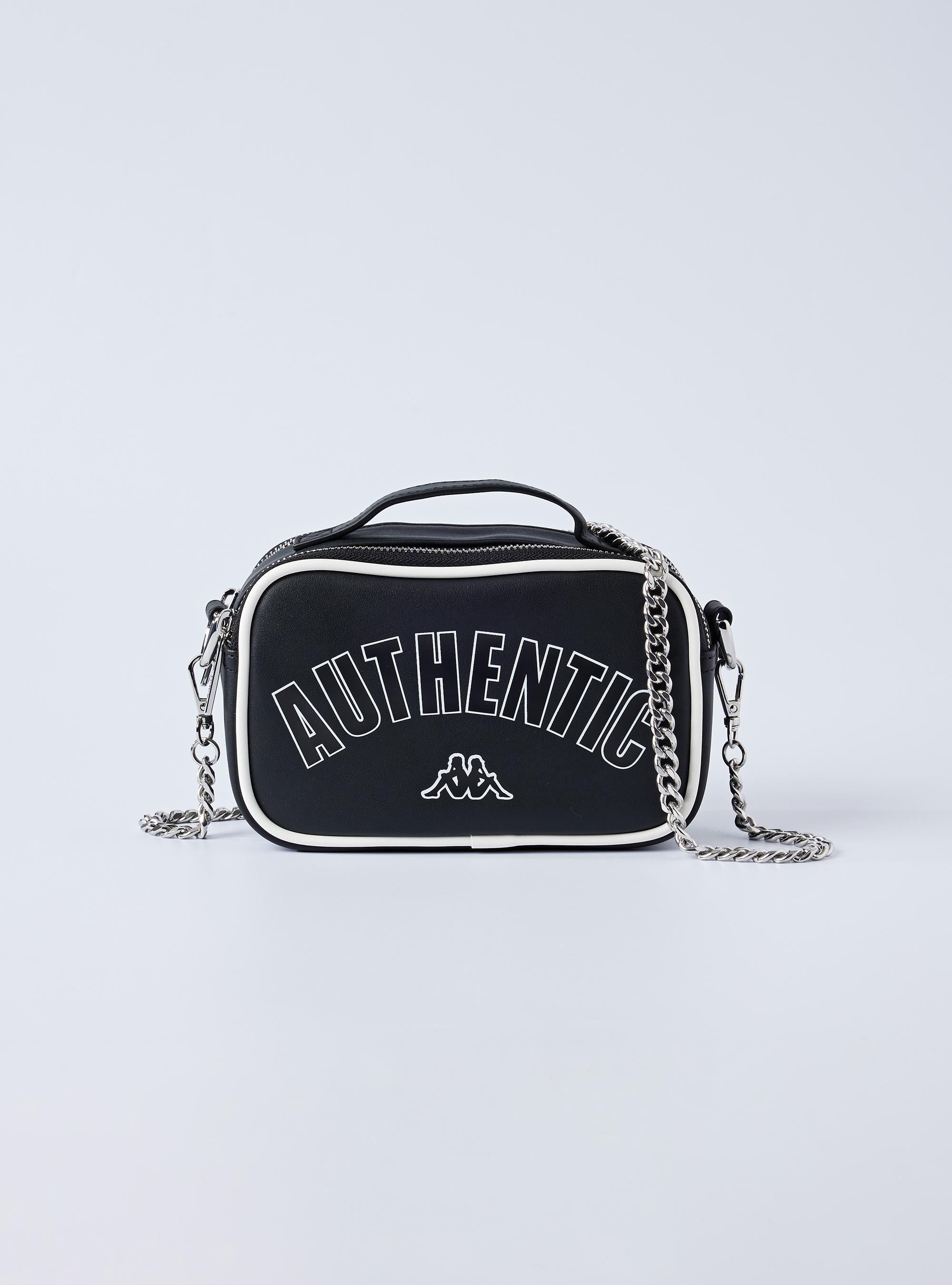 金屬鏈條小方包 (黑色）