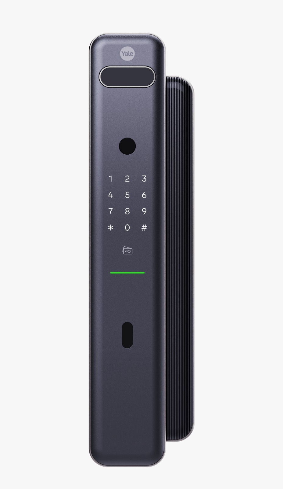 Yale Luna Pro+ 人臉識別智能電子門鎖 (啞黑配香檳金色/ 啞黑配星際灰色) 包YALE專人基本木門安裝