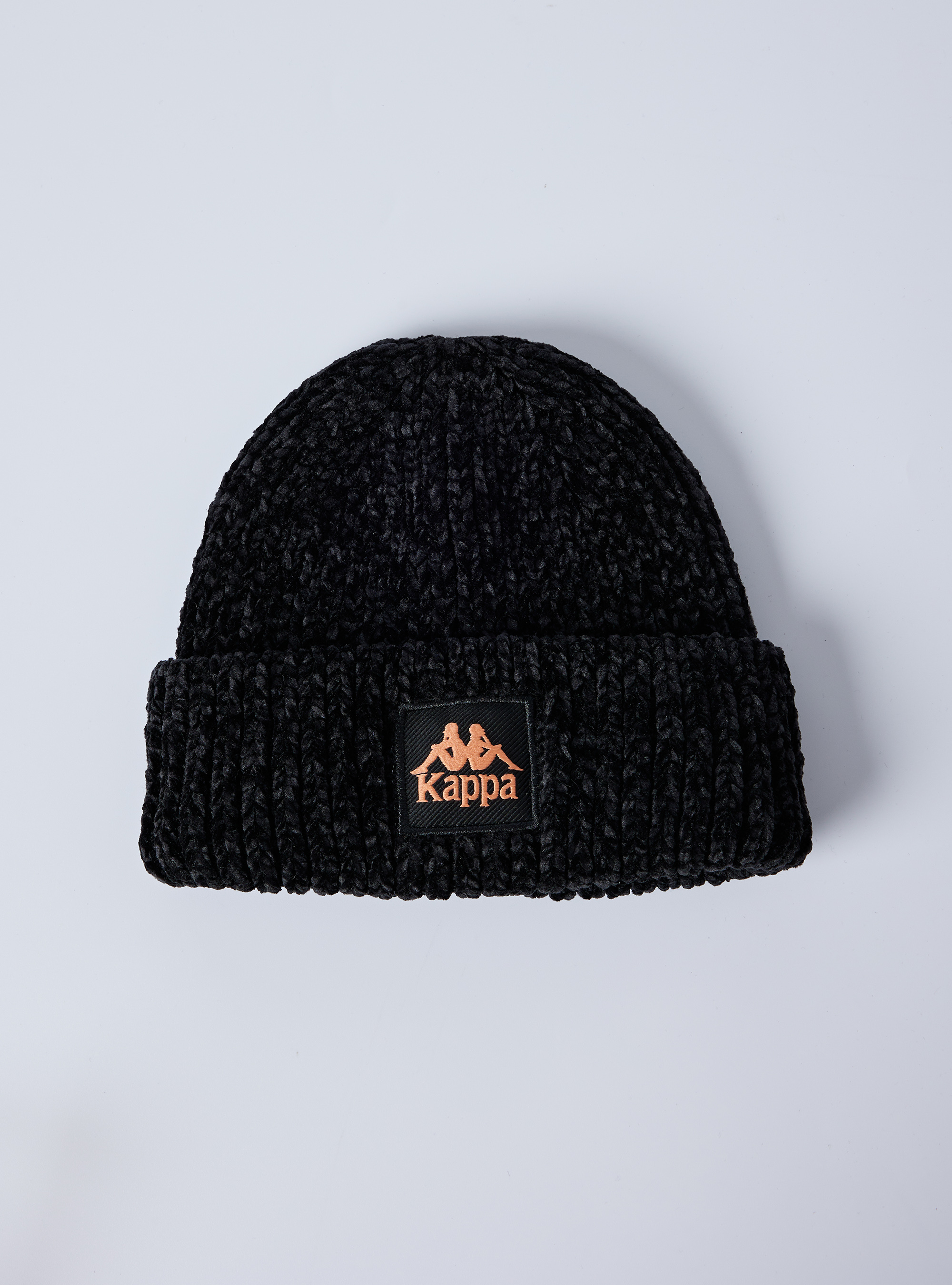 方形Logo標針織毛帽 (黑)