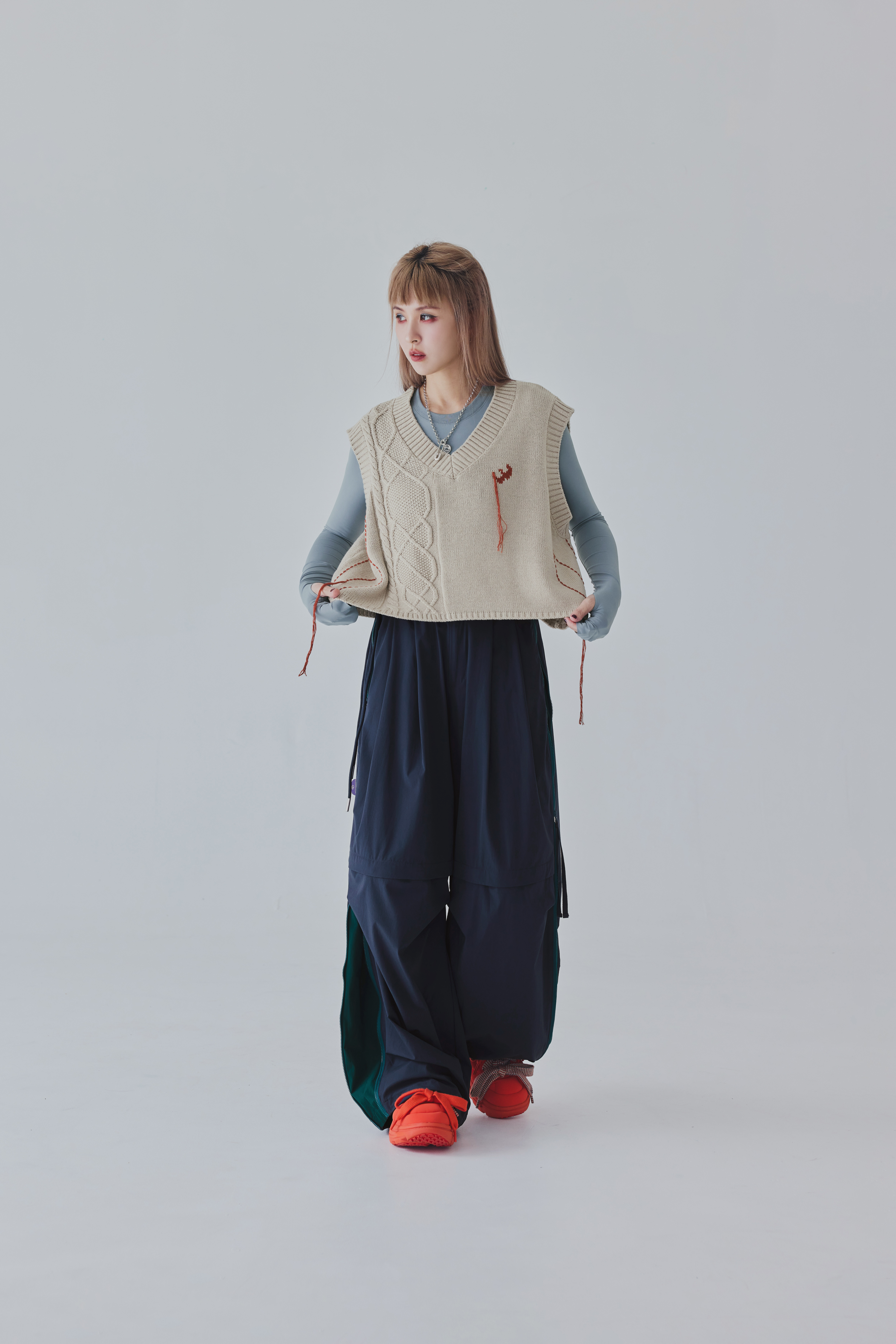 Chunky Cable Vest｜Oat