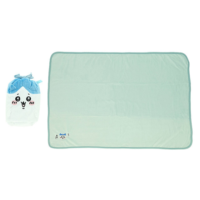 日本MARUSHIN 吉伊卡哇 70×100cm 毛毯連束口袋 -879124