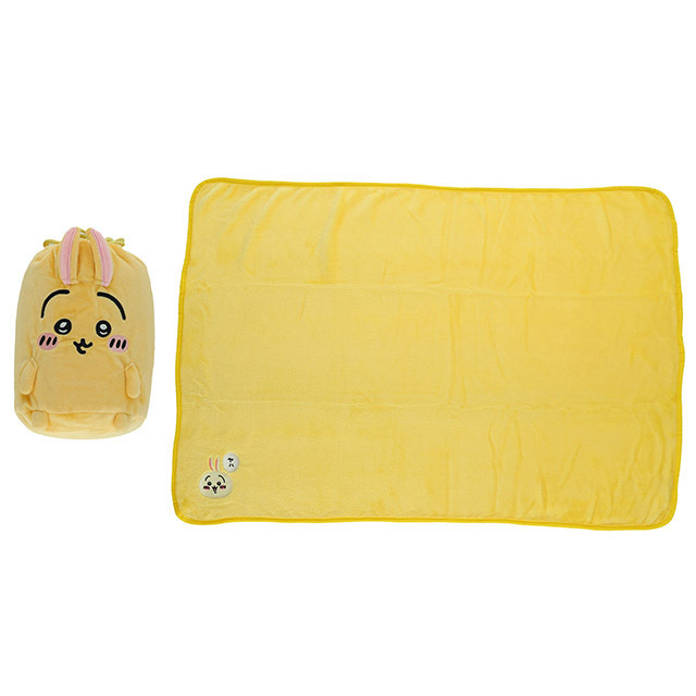 日本MARUSHIN 吉伊卡哇 70×100cm 毛毯連束口袋 -879131