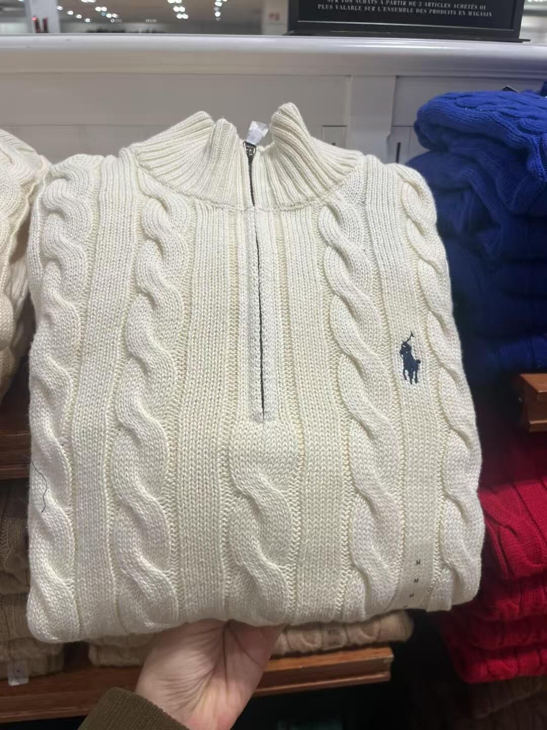 Outlet Polo Men Zip Sweater