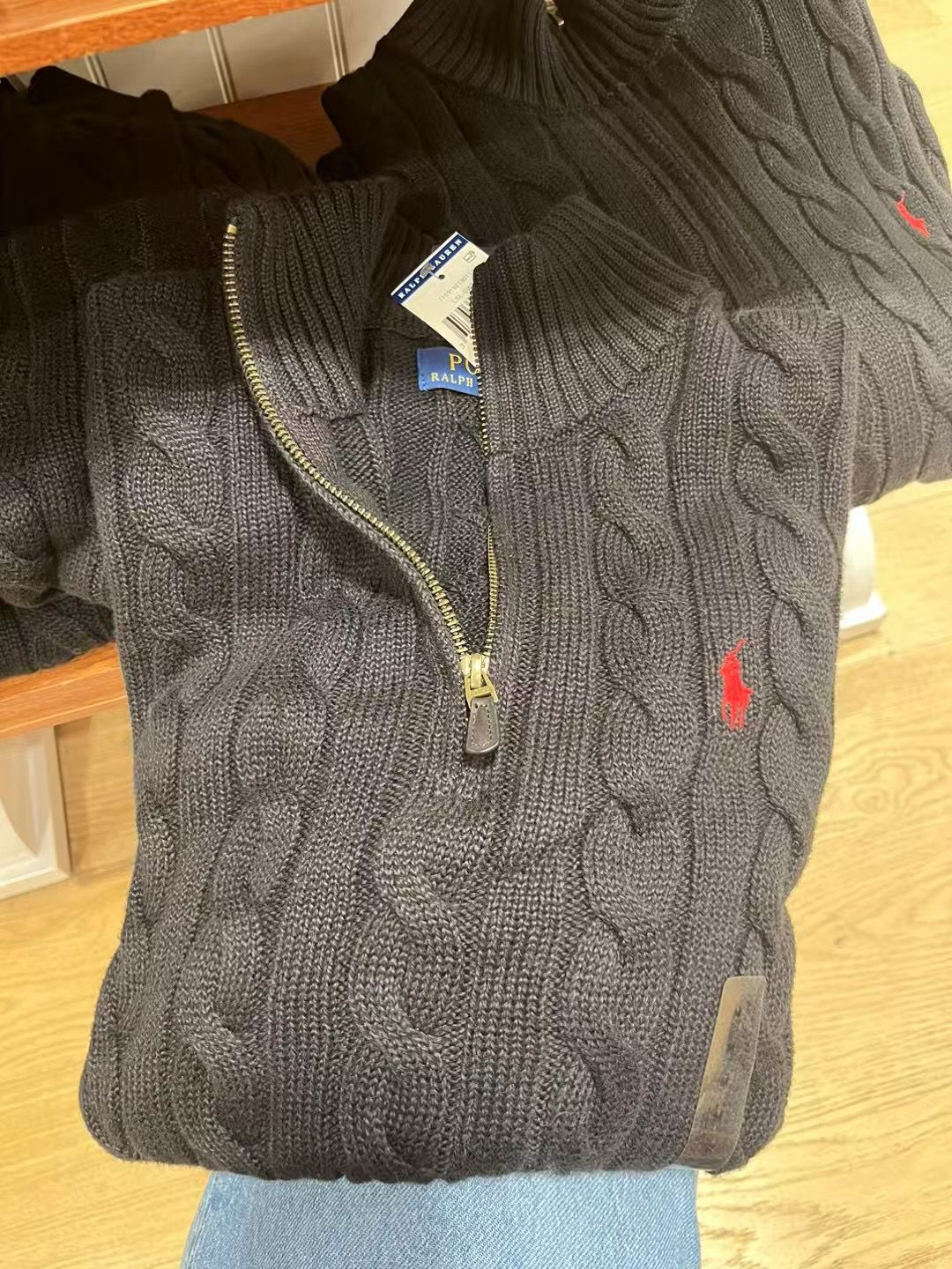 Outlet Polo Men Zip Sweater