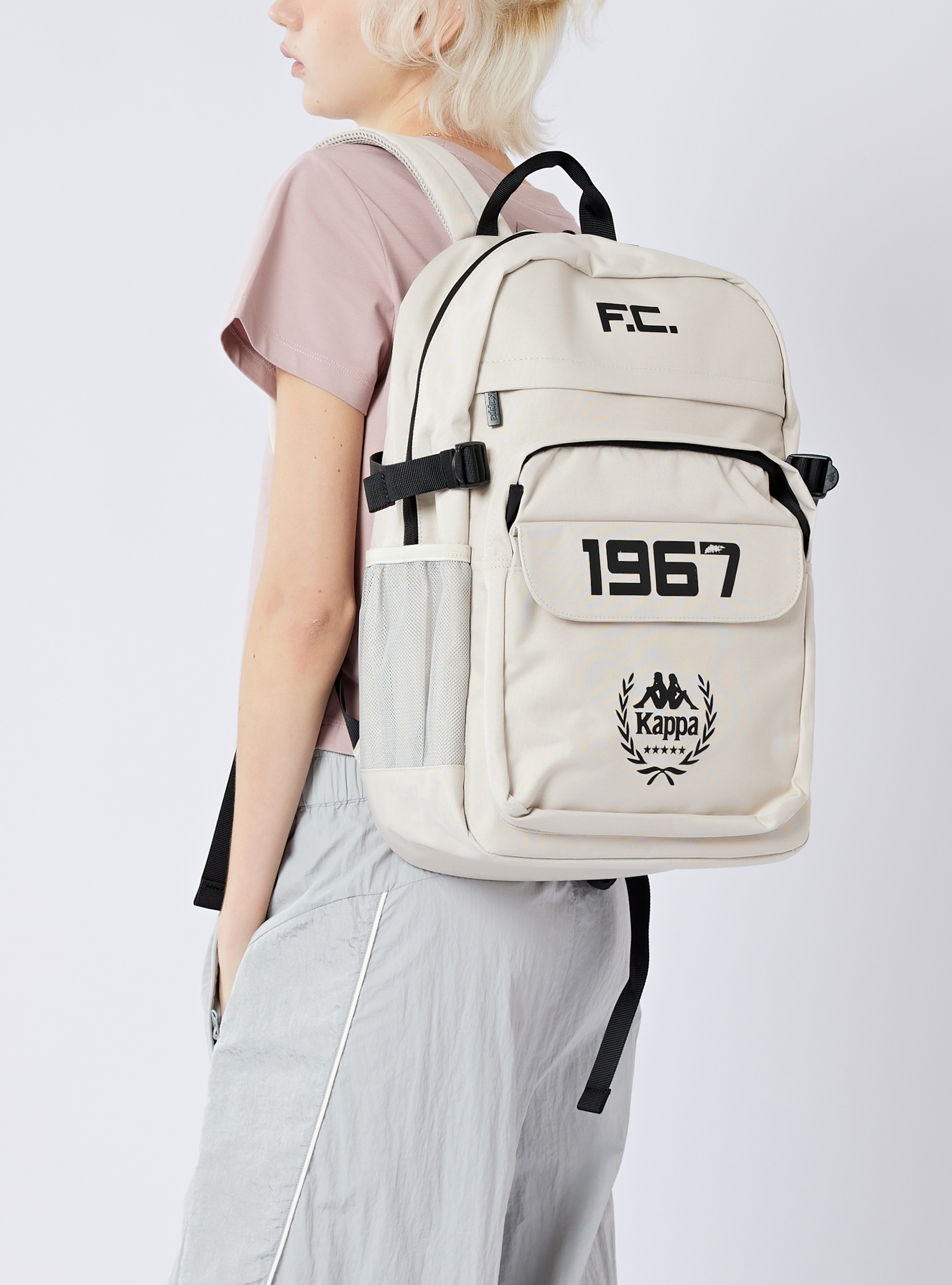 KAPPA 休閒大容量後背包 (白)