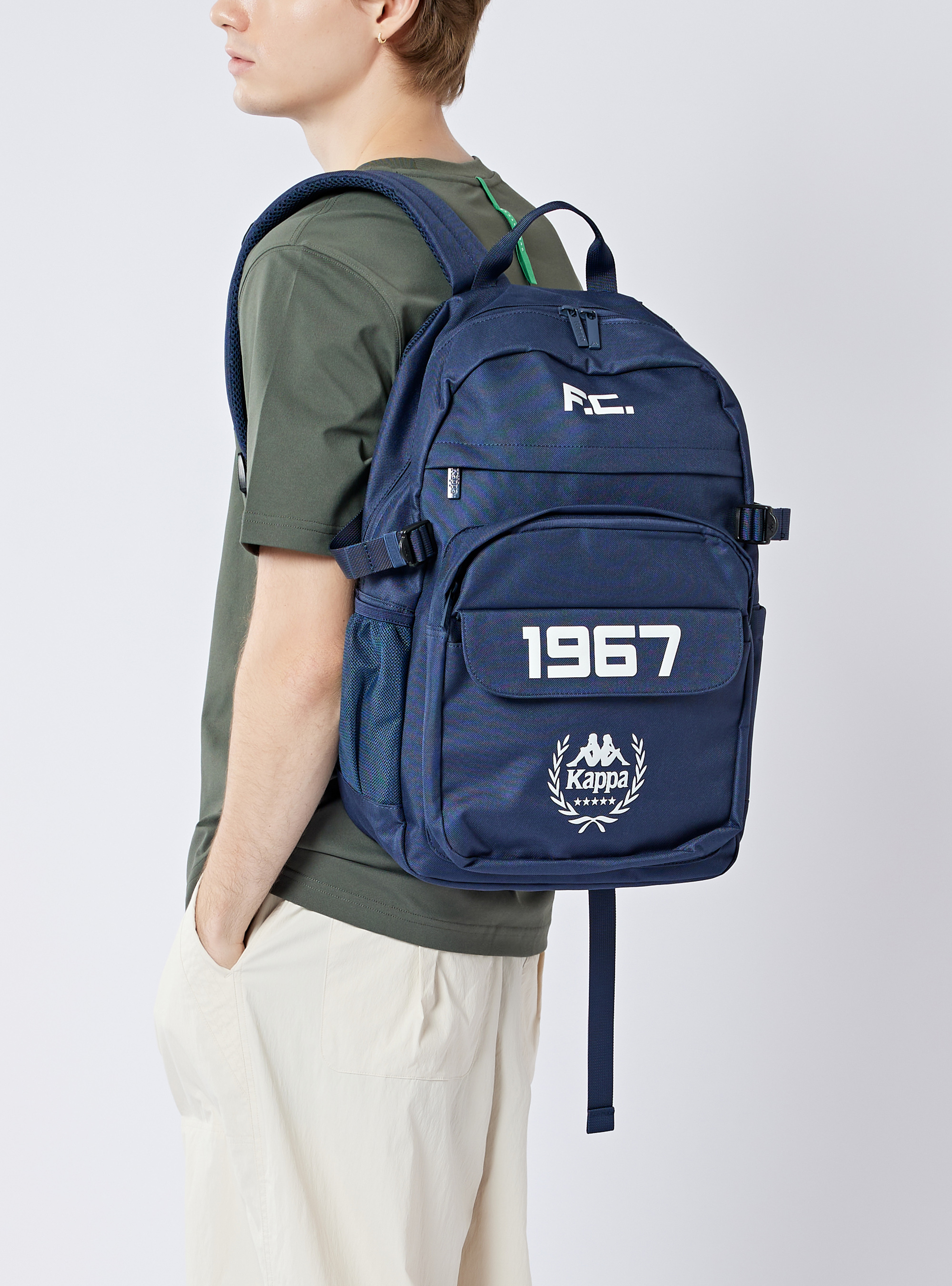 KAPPA 休閒大容量後背包 (藍)