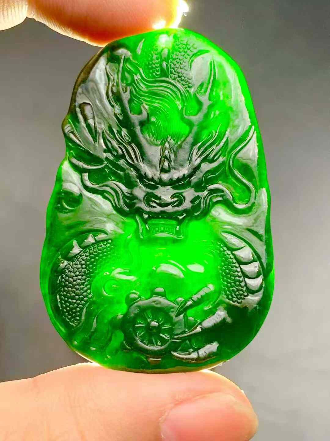 11265956 翡翠墨翠龍牌