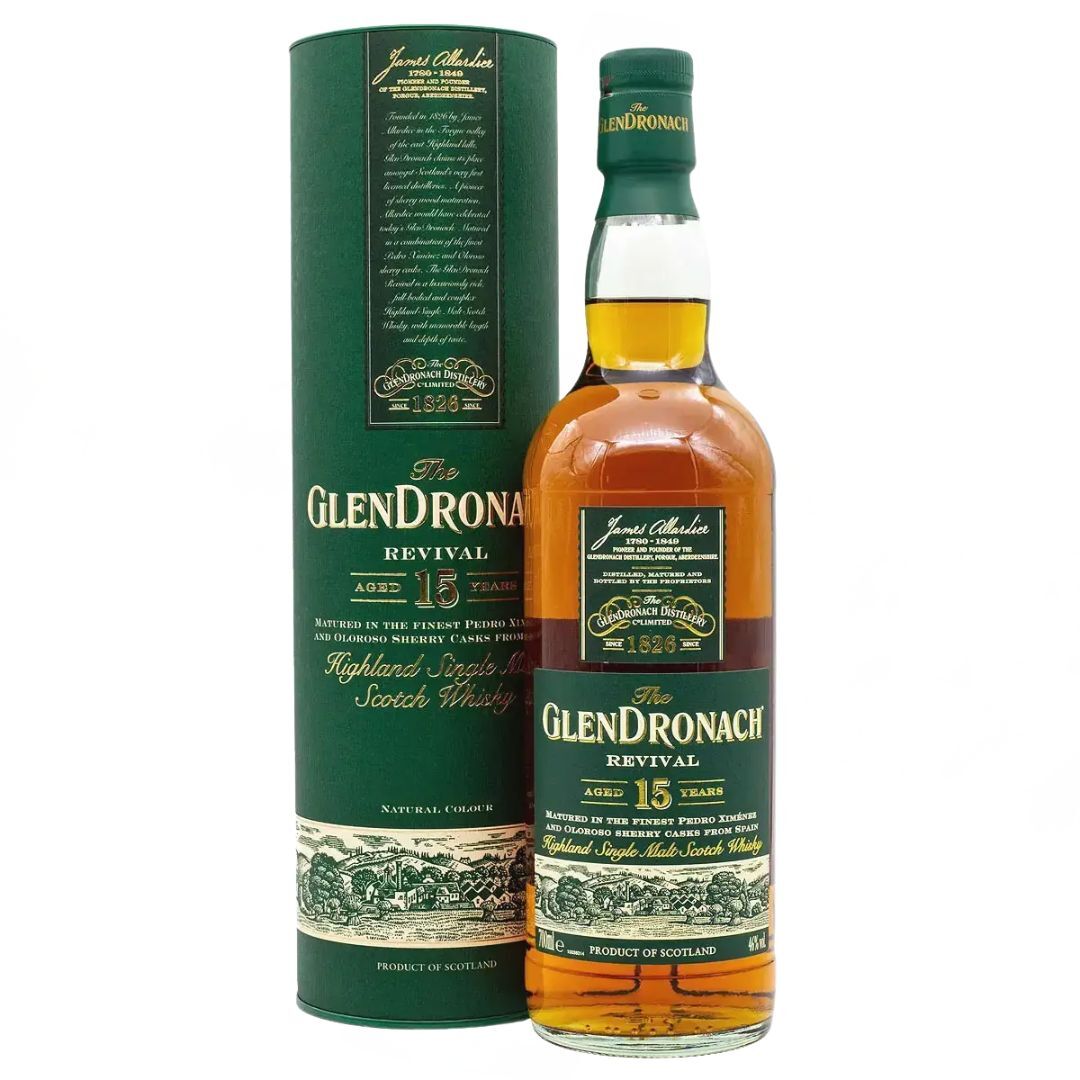 The GlenDronach 15 Year Old Single Malt Whisky 700mL (Old Version)