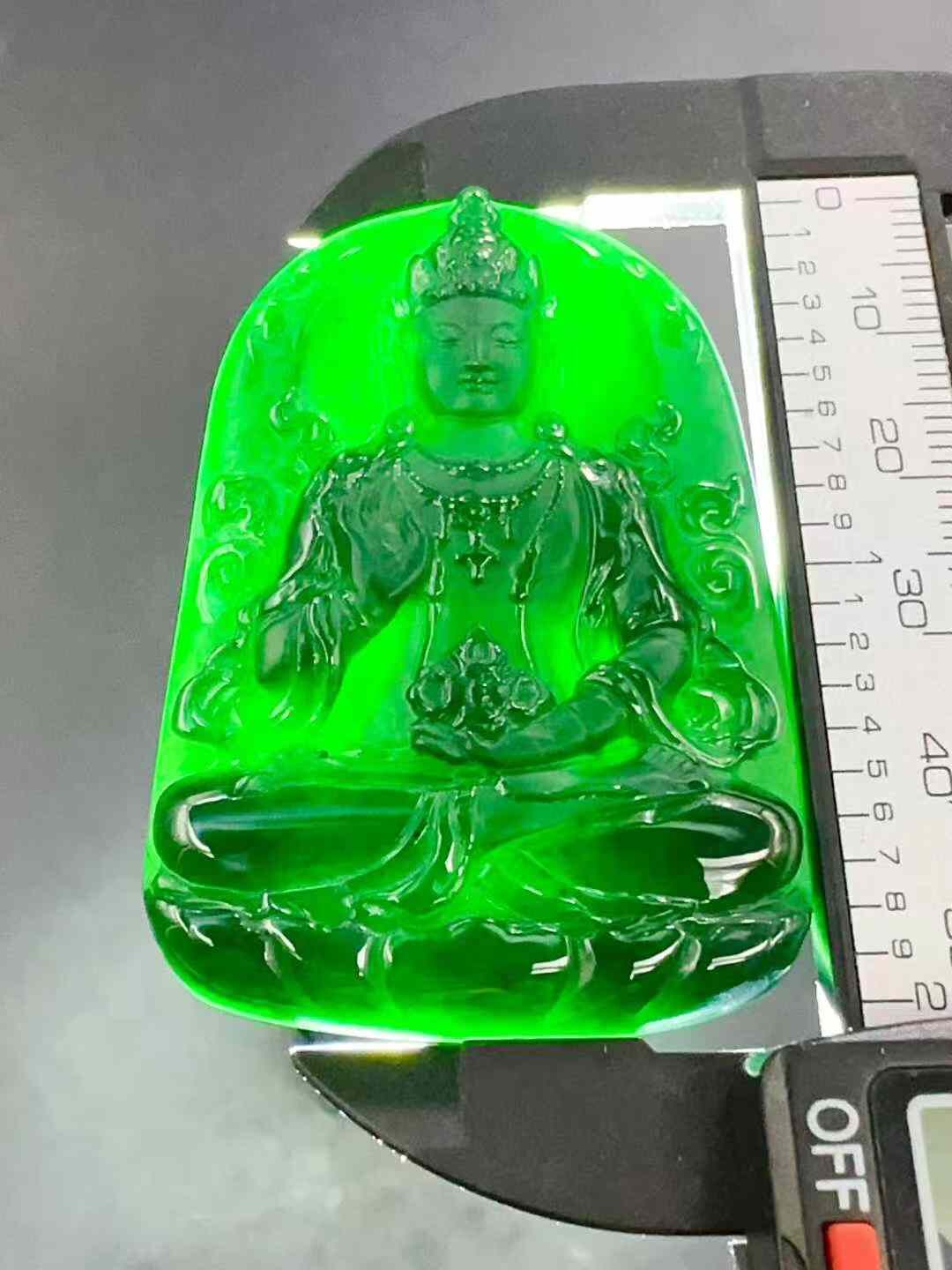 翡翠墨翠正裝觀音,天然翡翠A玉, 緬甸玉, Jade, Jadeite