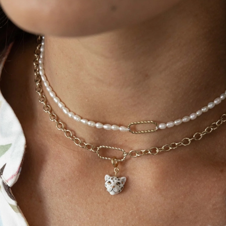 麻花邊長方造形與回紋鍊條自由選24k項鍊