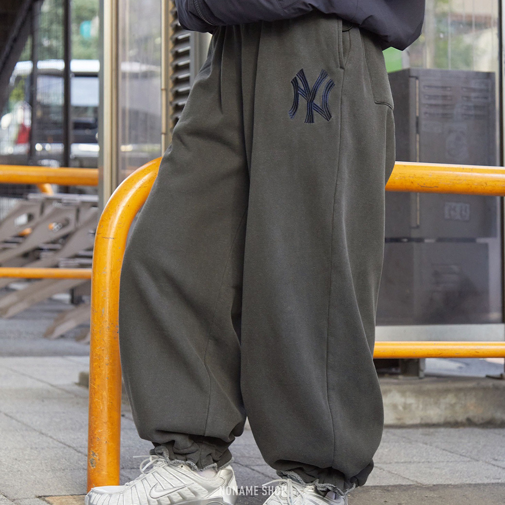 MLB 美國 職棒 大聯盟 LOGO 刺繡 寬鬆 水洗 棉褲 長褲 三色 (男款)