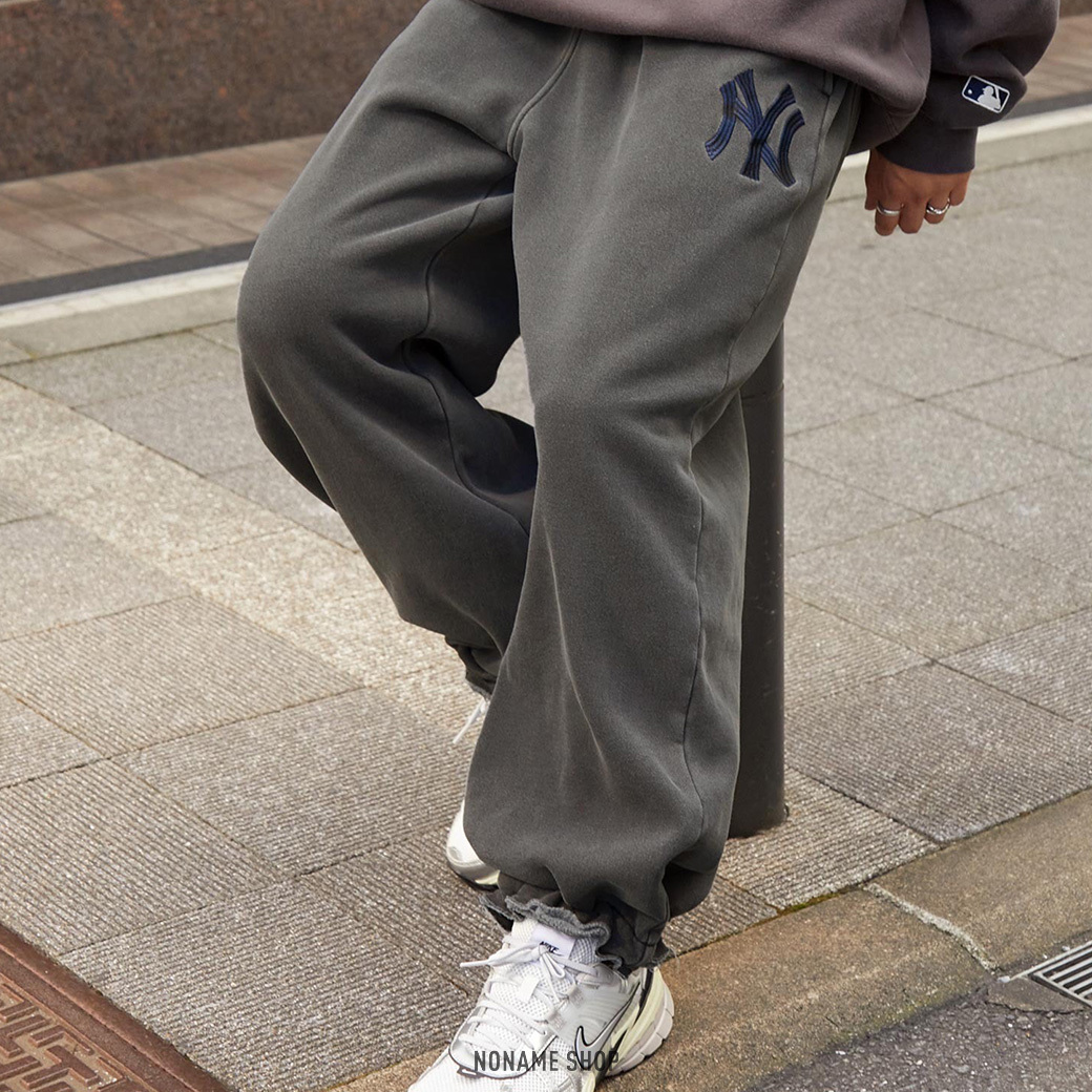 MLB 美國 職棒 大聯盟 LOGO 刺繡 寬鬆 水洗 棉褲 長褲 三色 (男款)