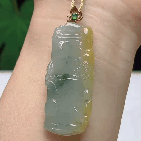 1126317 翡翠飄黃竹節