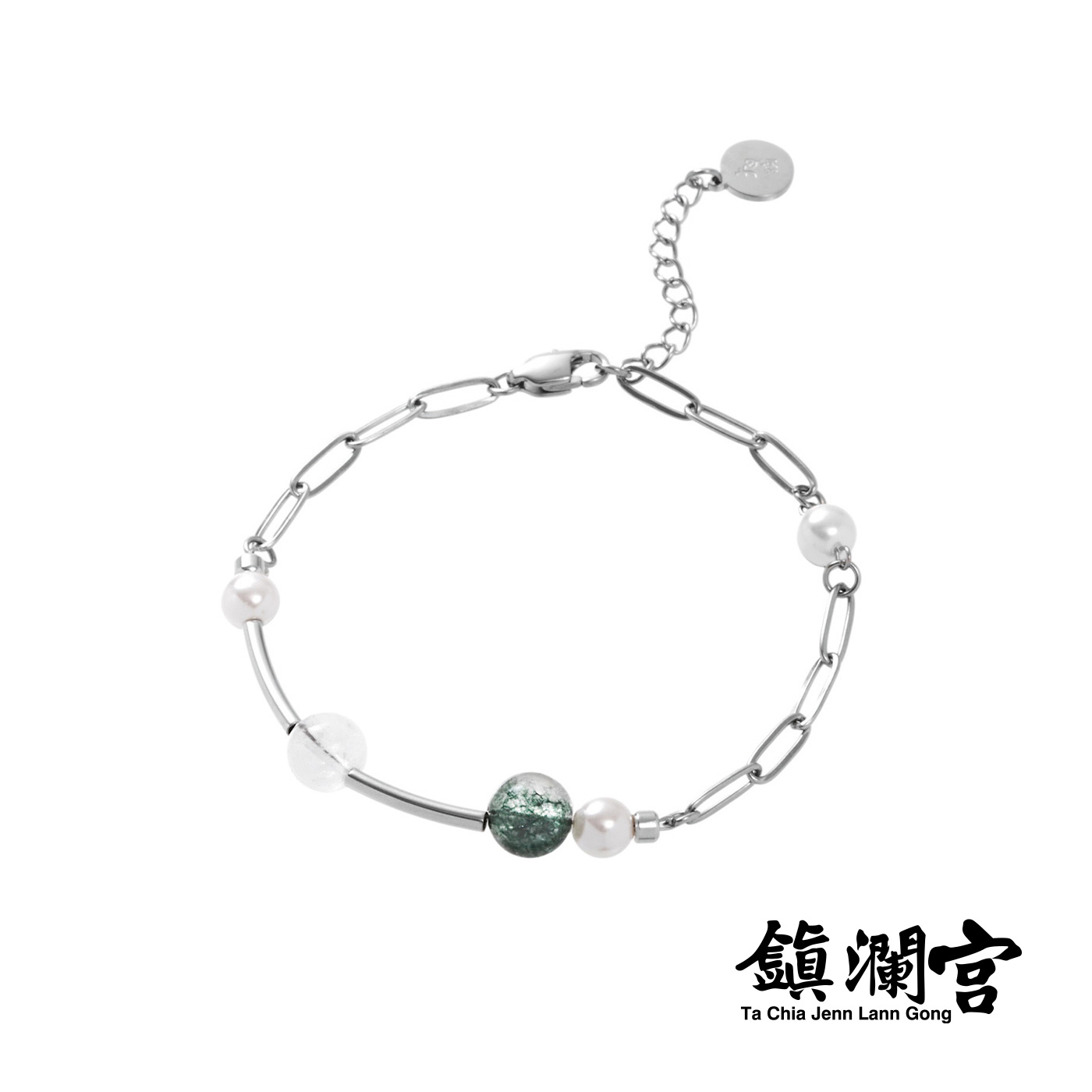 平價飾品,鋼飾,鎮瀾宮聯名,大甲媽,天然石,手鍊