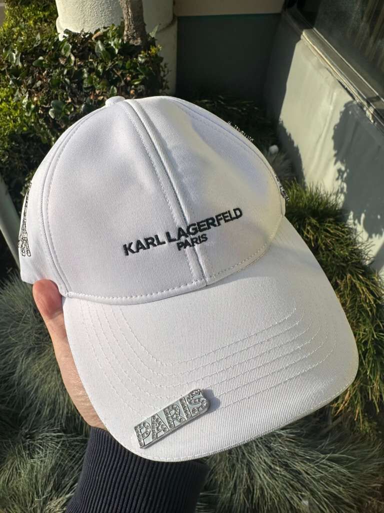 【預購】Karl Lagerfeld Paris K120301 棒球帽 (白色)