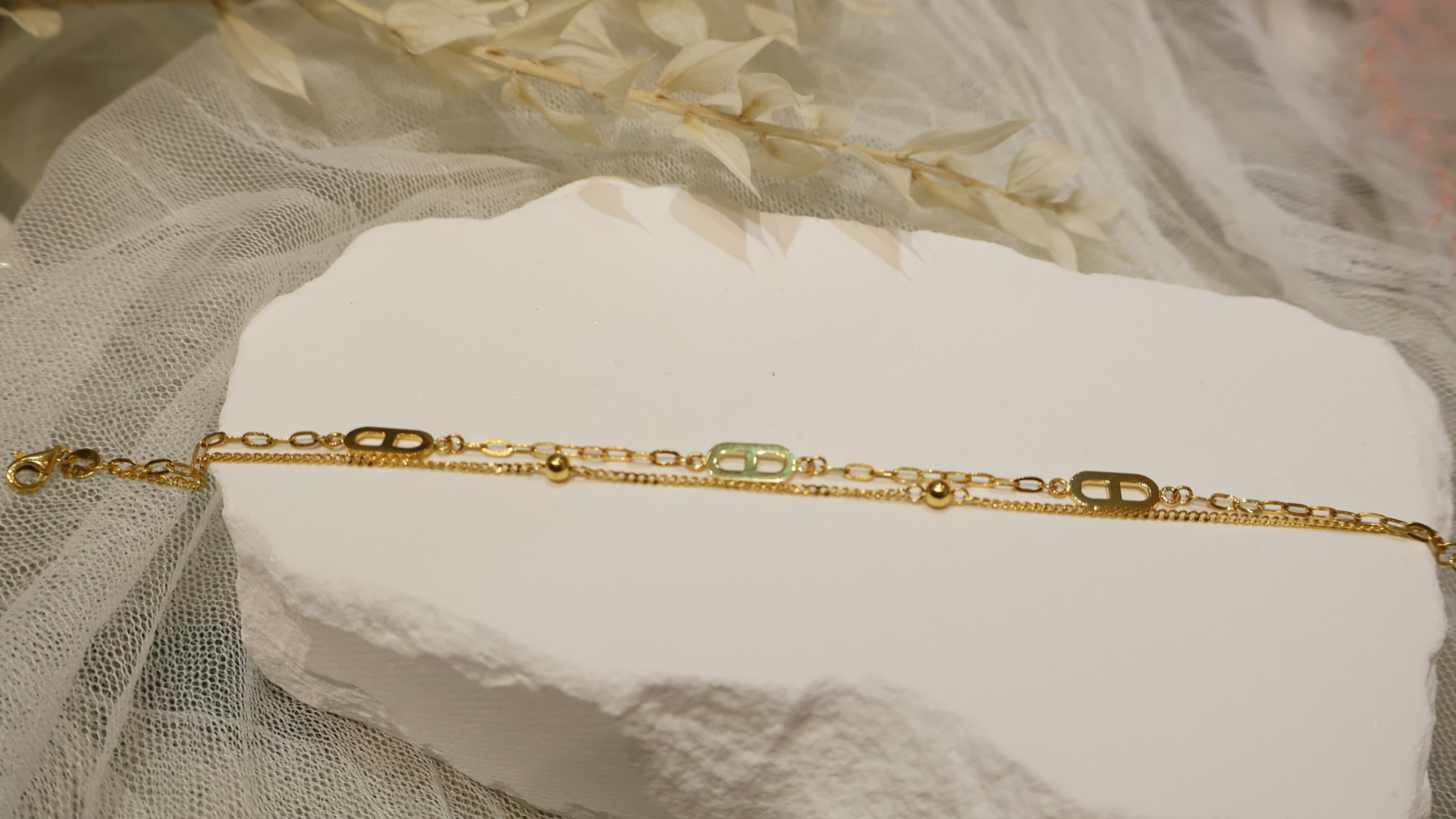 幸運幾何豬鼻手鍊