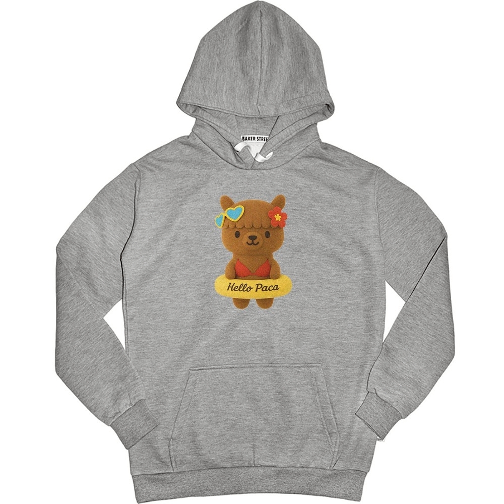 hello paca 高磅數長袖帽T