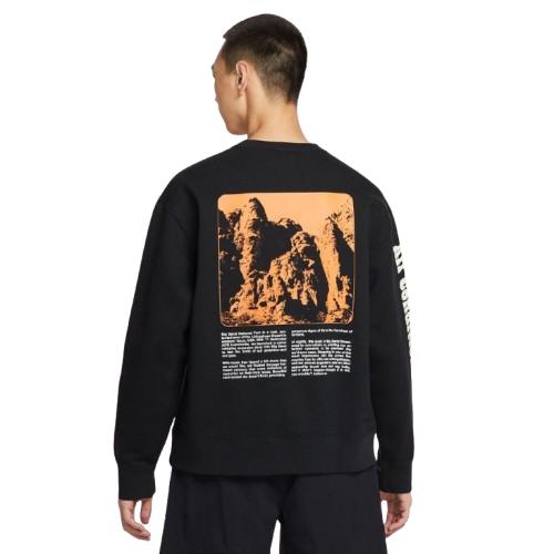 【官網限定】Nike AS U ACG TF Tuff Flc Crew OC G 黑色 加絨圓領 長袖 HV1120-010 XI