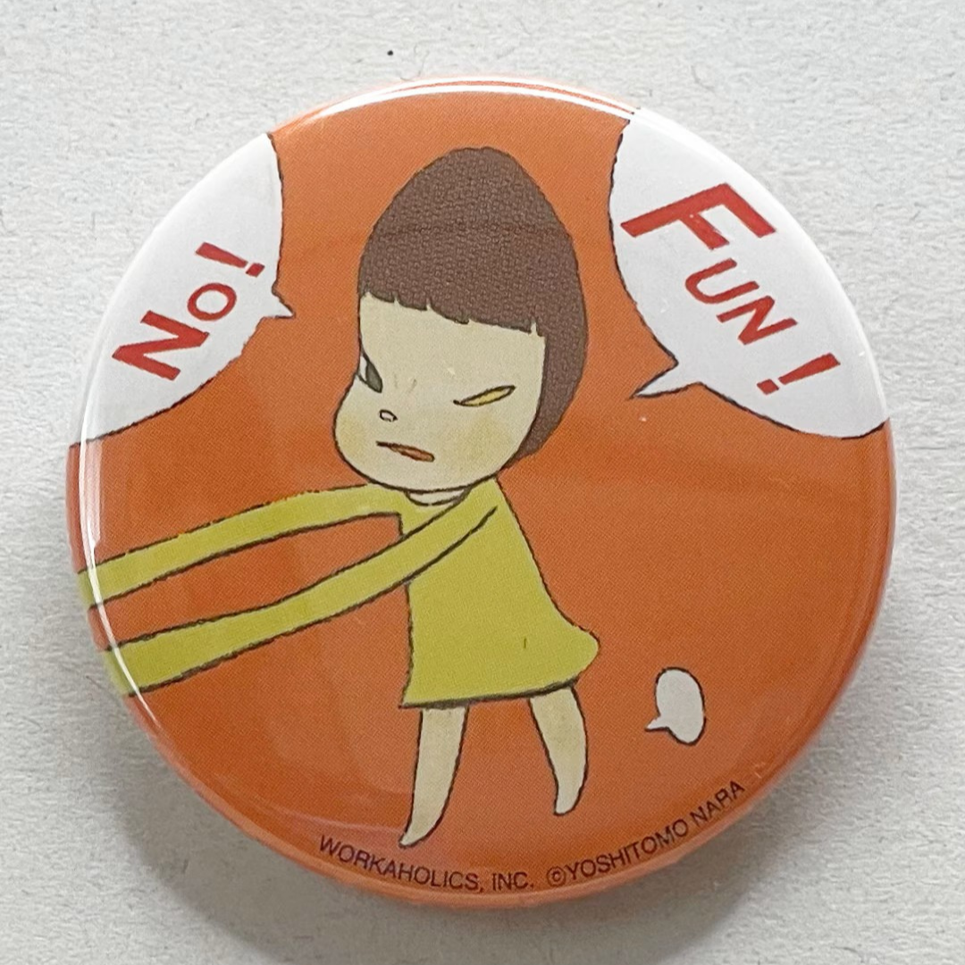 Yoshitomo Nara Large Can Badge [NO! FUN!]