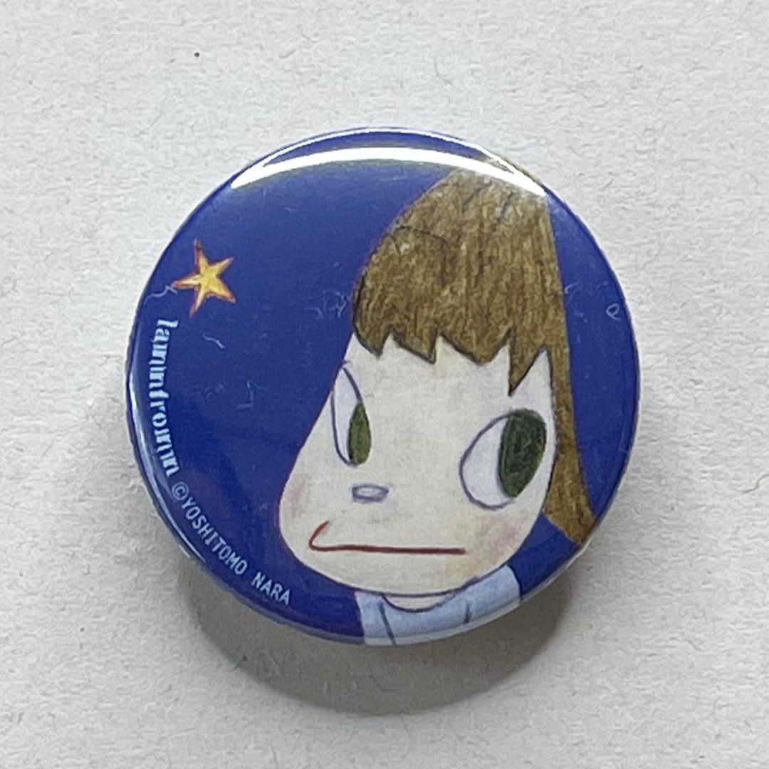 Yoshitomo Nara Small Button Badge [Blue Dress]