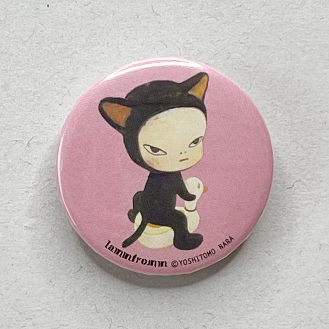 Yoshitomo Nara Small Can Badge [Harmless Kitty]