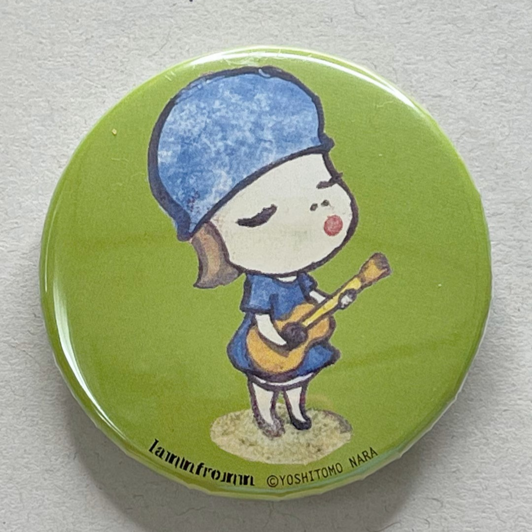 Yoshitomo Nara Large Can Badge [Guitar Girl]