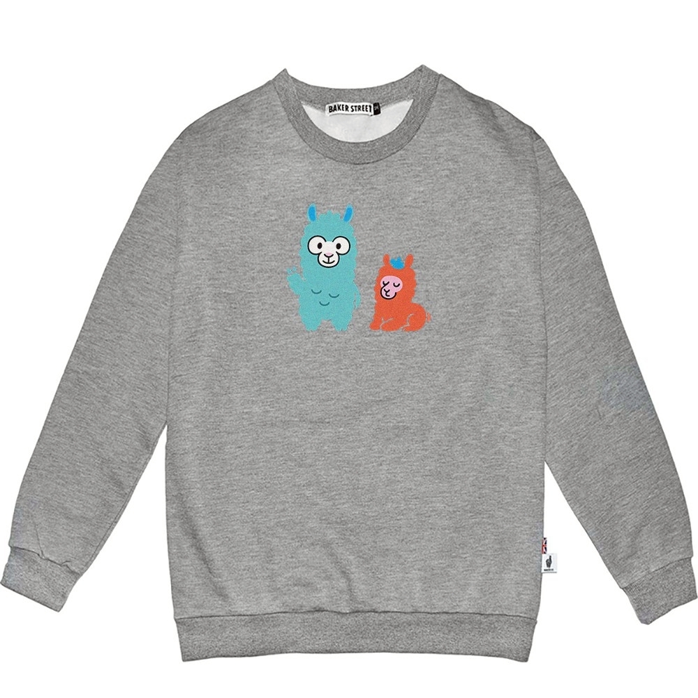 Hangypaca人魚羊駝 高磅數長袖圓T