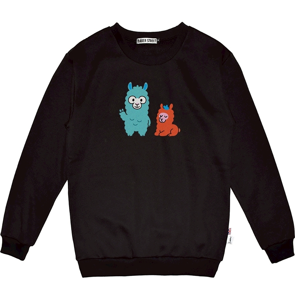 Hangypaca人魚羊駝 高磅數長袖圓T