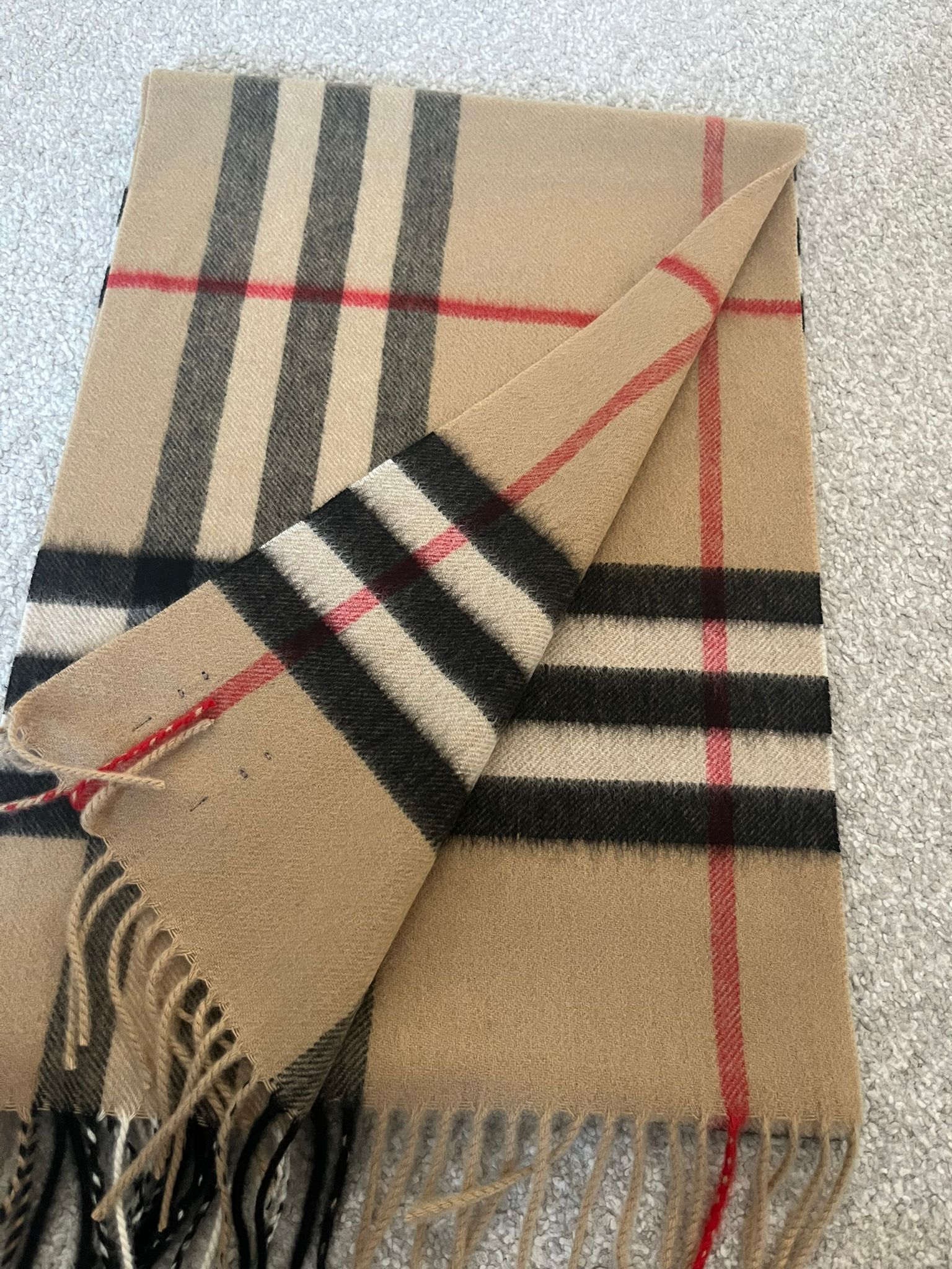 【預購】BURBERRY LS1203502 山羊絨頸巾 (168 X 30cm)
