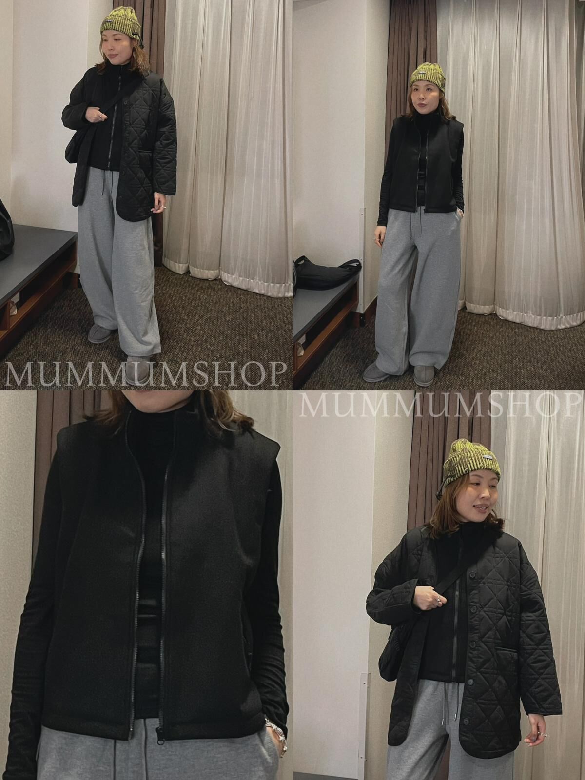 0212921a/絨毛質日常背心外套 46/46/22