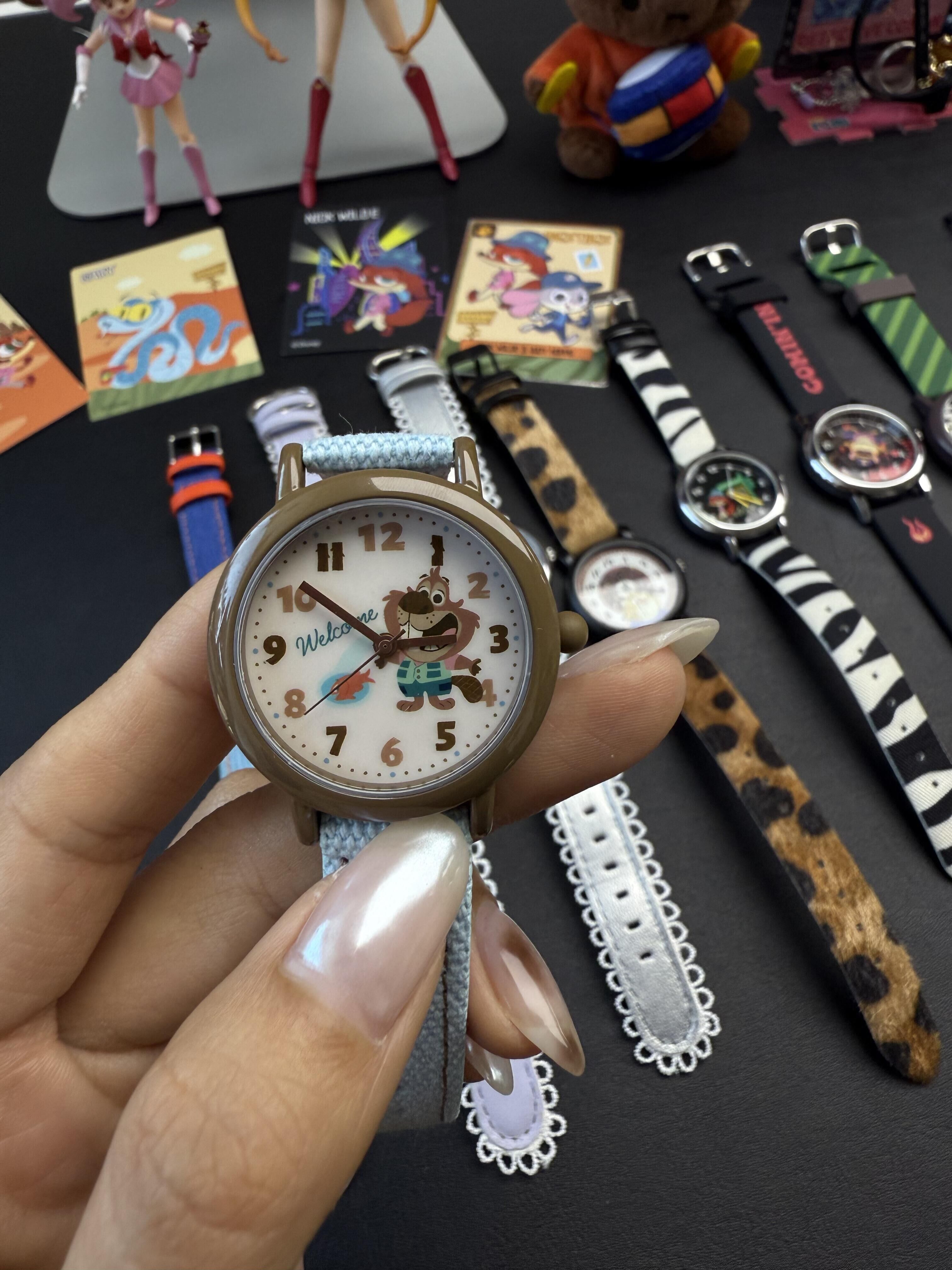 Disney 迪士尼 正版授權 動物方城市 手表盲盒 指針錶 動物紋 盲盒 11+2+1款(任買兩件711免運)/預購