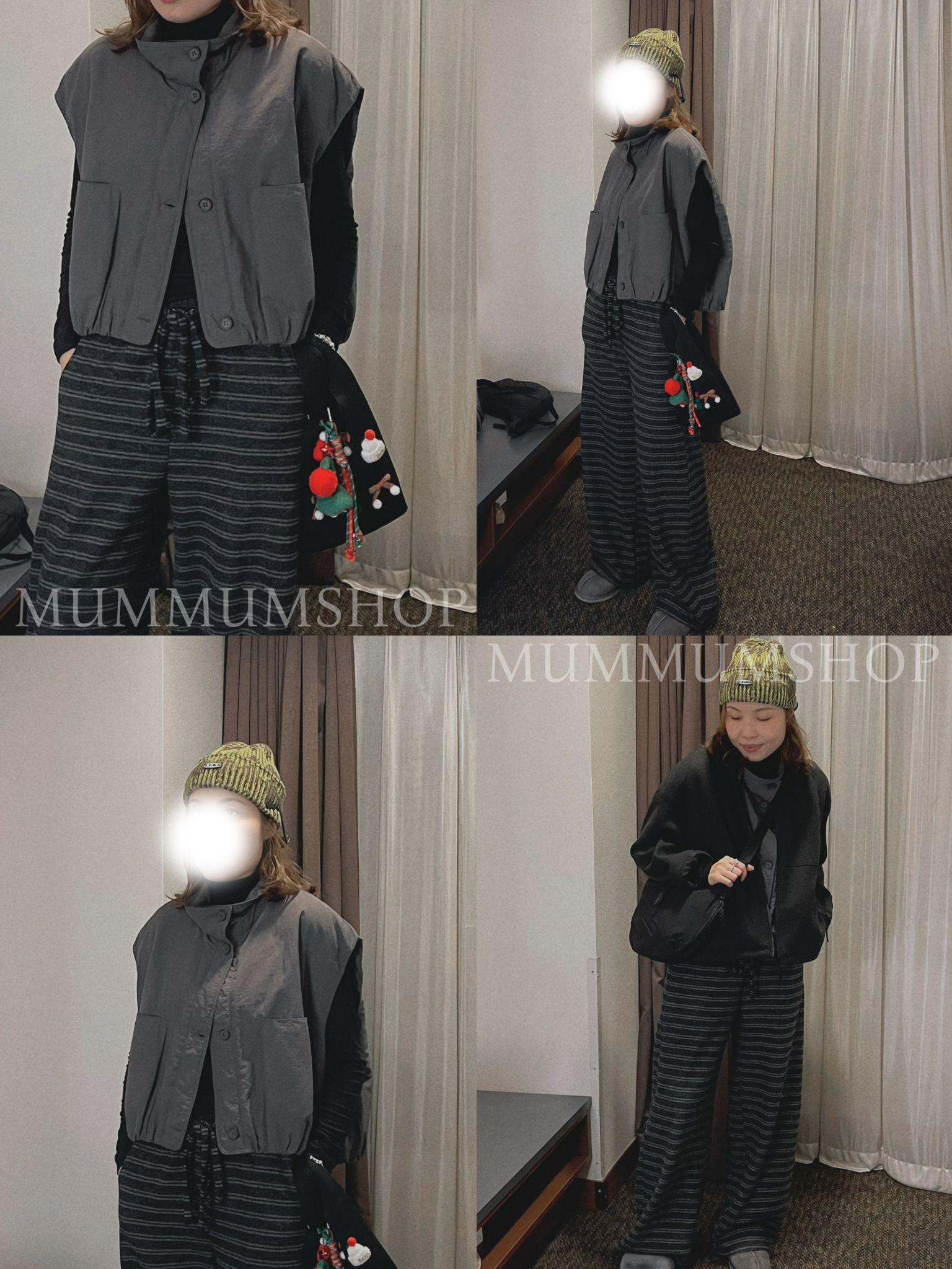 0212904a/包領工裝款背心外套 56/56/23