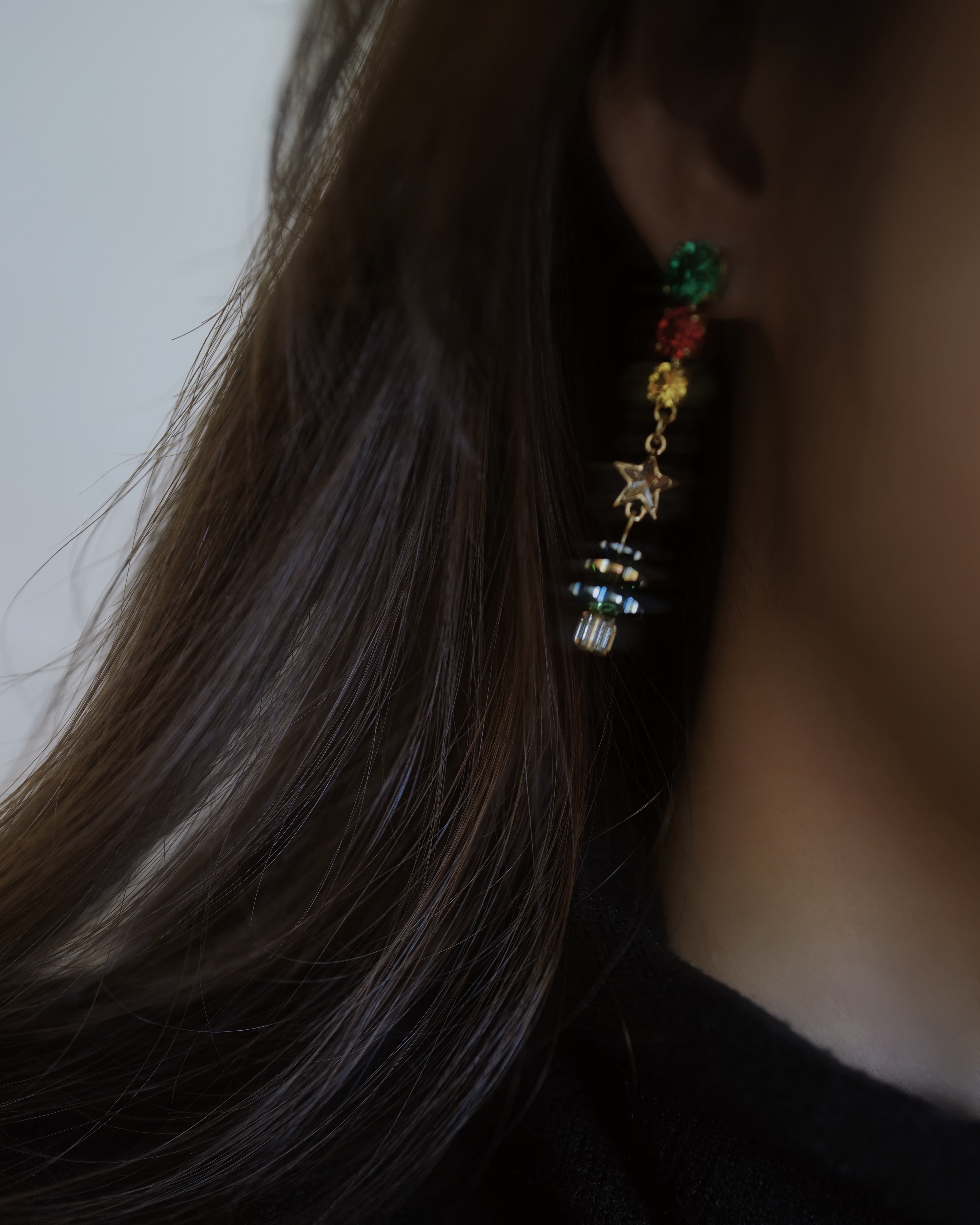 Starlit Tree-Festive 星光聖誕樹耳環｜節慶光芒