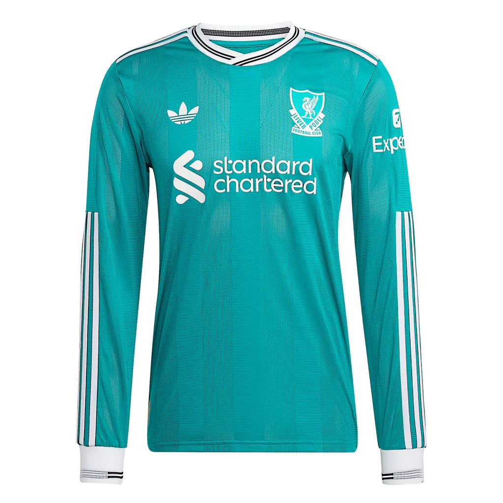 2025 Liverpool Authentic LS Third Away Shirt with EPL Nameset