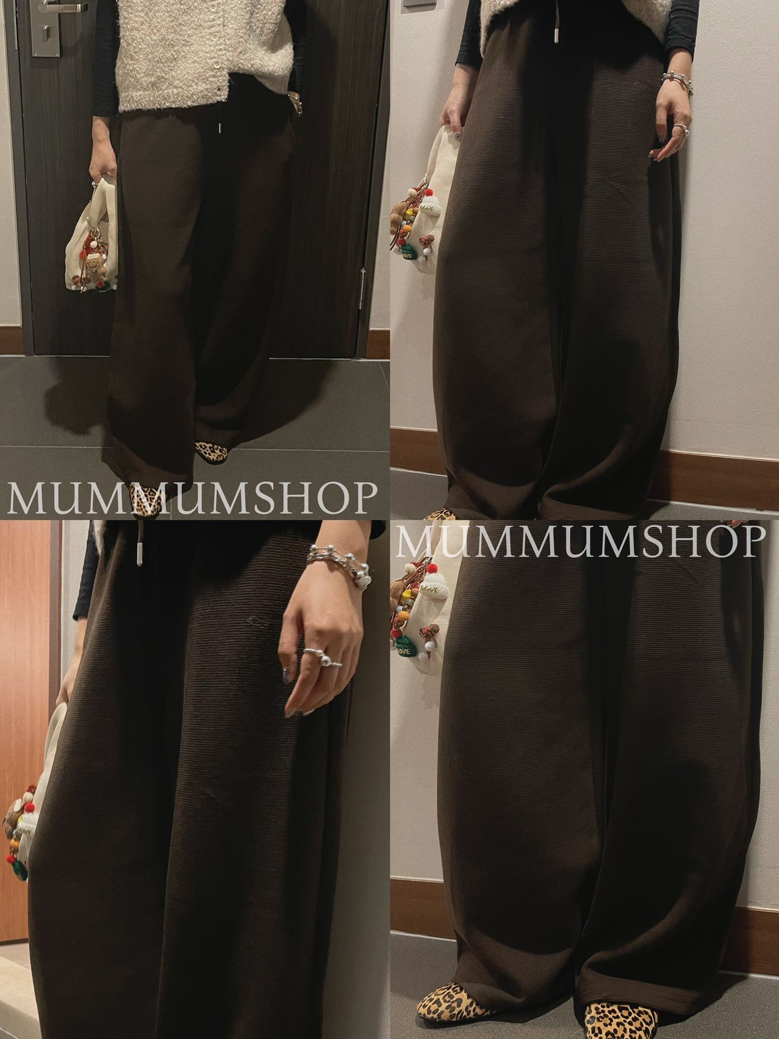 03620/秋冬橫間棉質羊毛休閒長褲 26-46/50/40.5