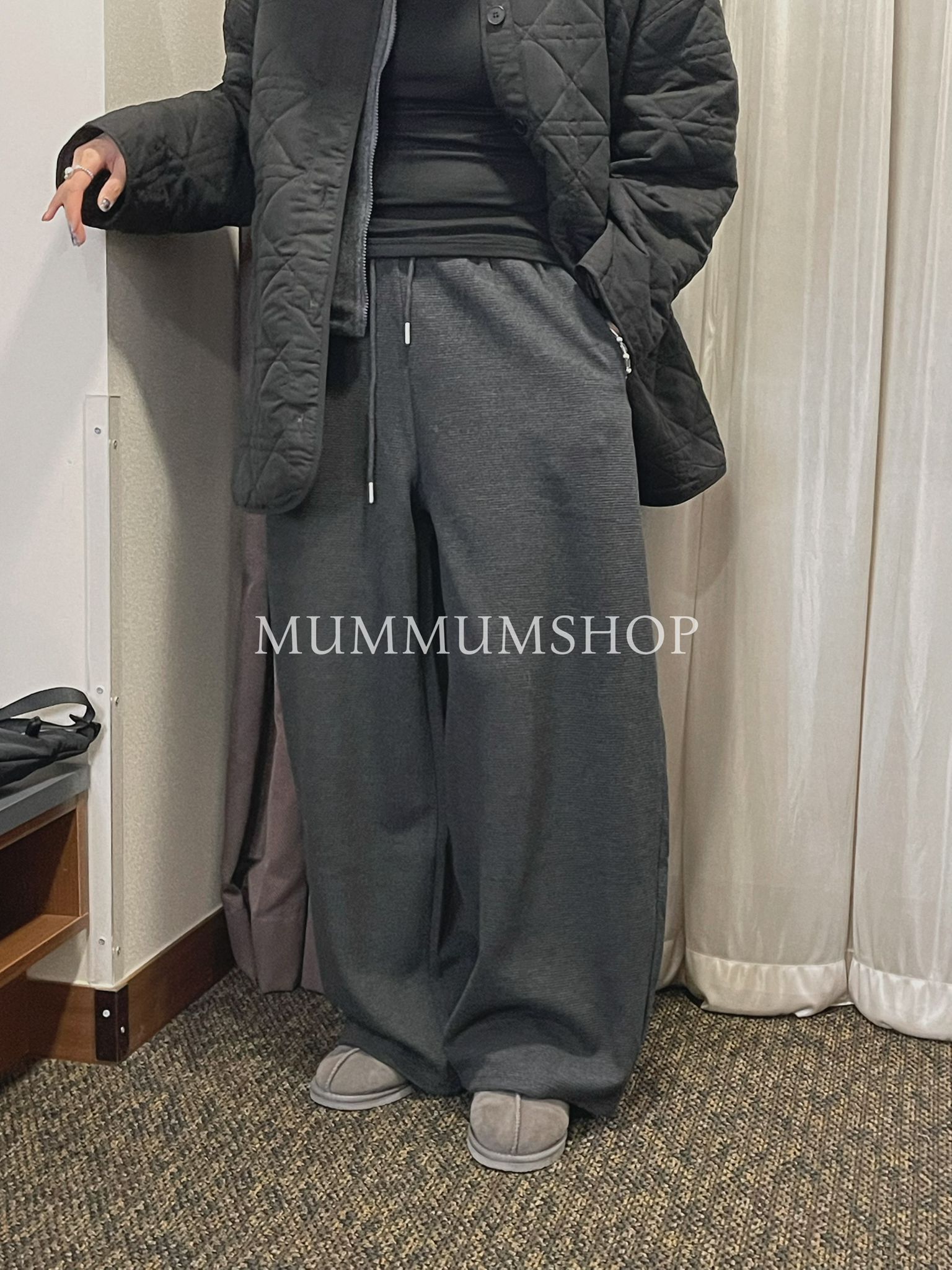 03620/秋冬橫間棉質羊毛休閒長褲 26-46/50/40.5