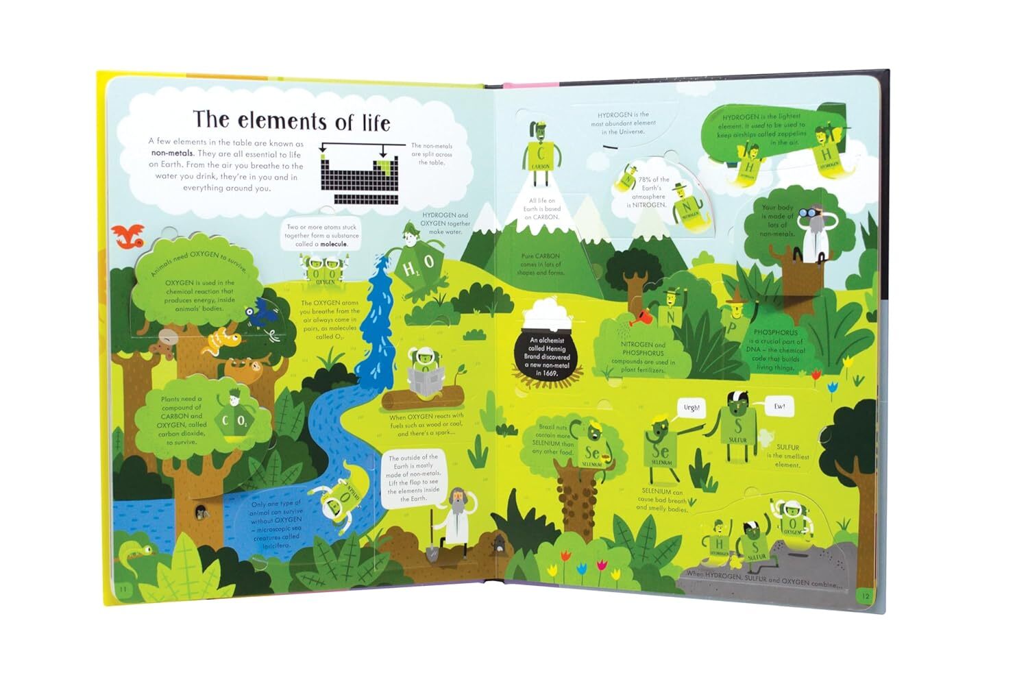 Lift-The-Flap Periodic Table BOARD Board book –  by Alice James (Author)