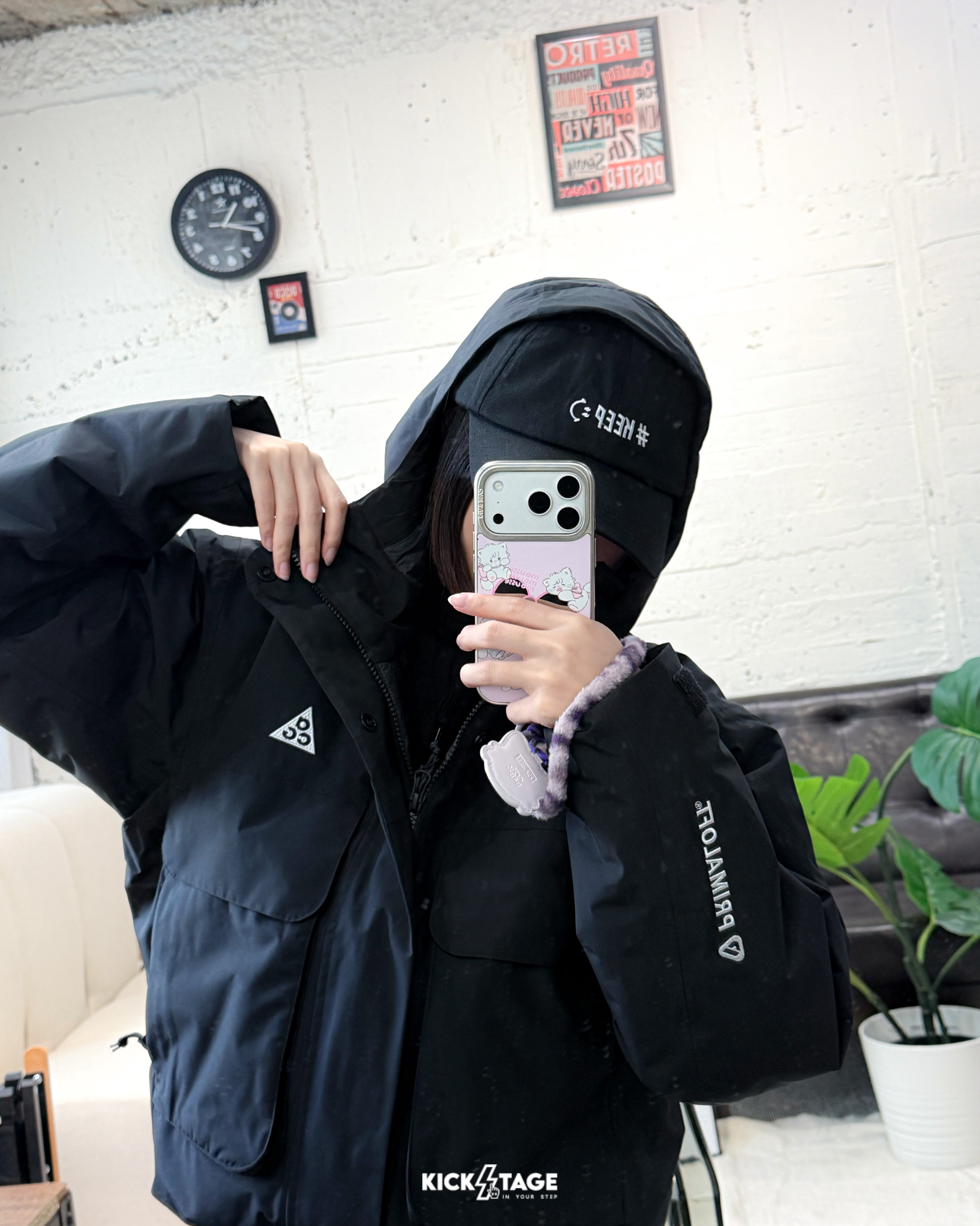 女款 NIKE ACG STORM-FIT 黑 灰 防潑水 防風 雙拉鍊 環扣 保暖 蓬鬆 連帽 外套【FV7328】NKTF