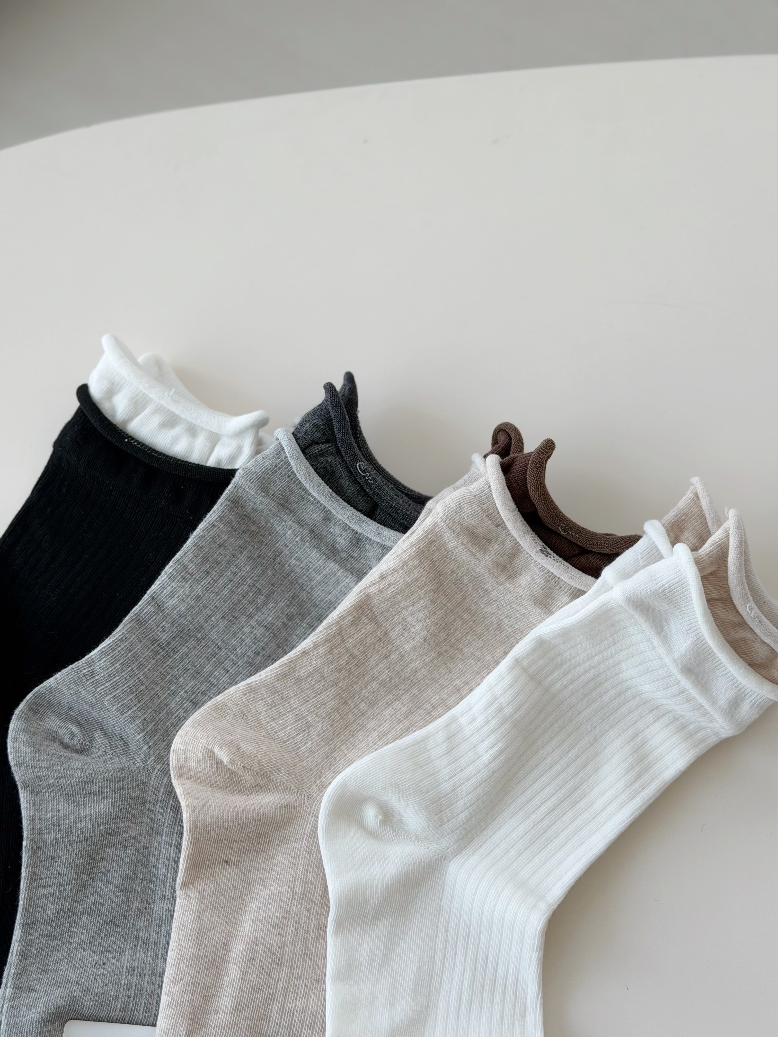 KR391 韓國製秋冬拼色長襪-4色