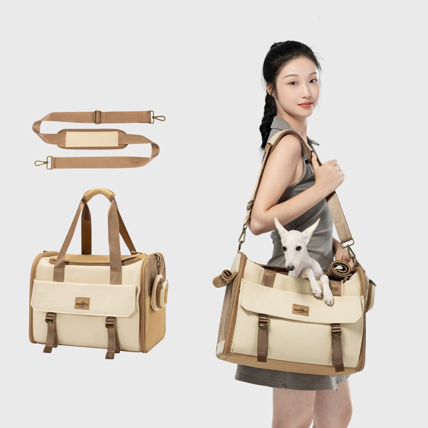 WAKYTU 宠物外出包 可扩容超大空间