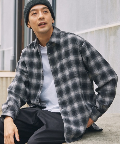 <下殺三折!> 日本 保暖 法蘭絨 漸層 格紋 襯衫 五色