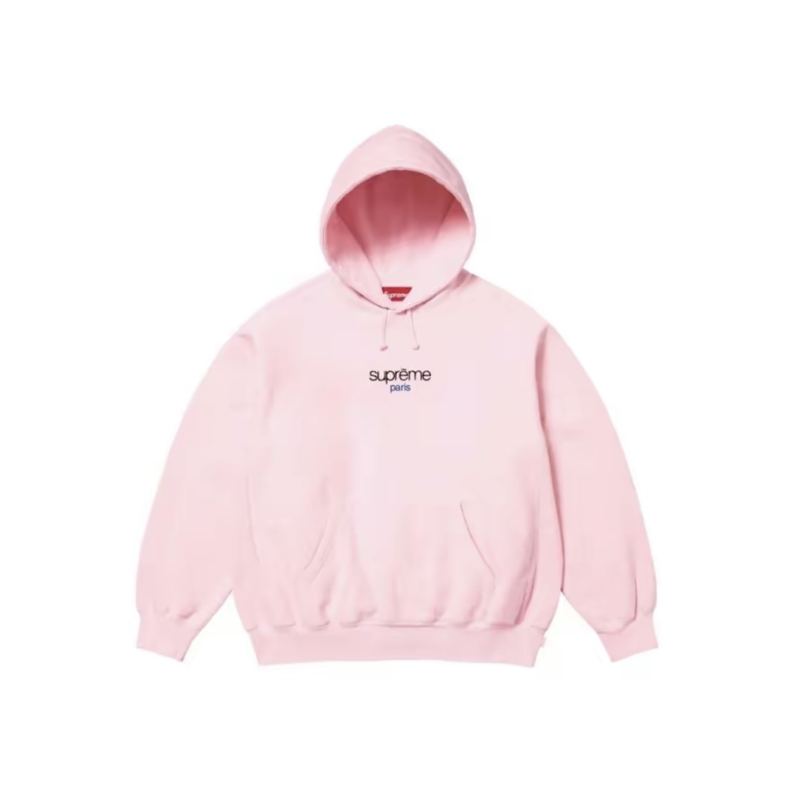 -(B2c05)-SUPREME CLASSIC LOGO SHOP PARIS HOODED SWEATSHIRT 城市限定 巴黎 帽T 粉色-FW25SW29I